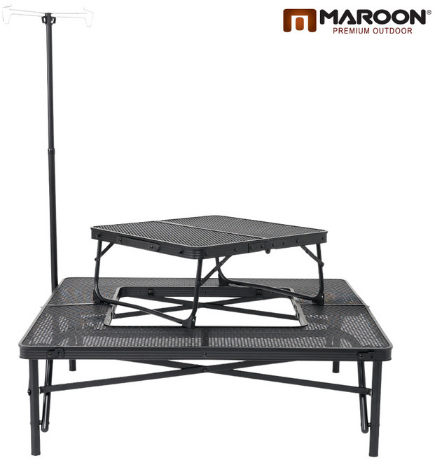 마룬 캠핑 아이언 메쉬 화로대테이블, 아이언화로대테이블만