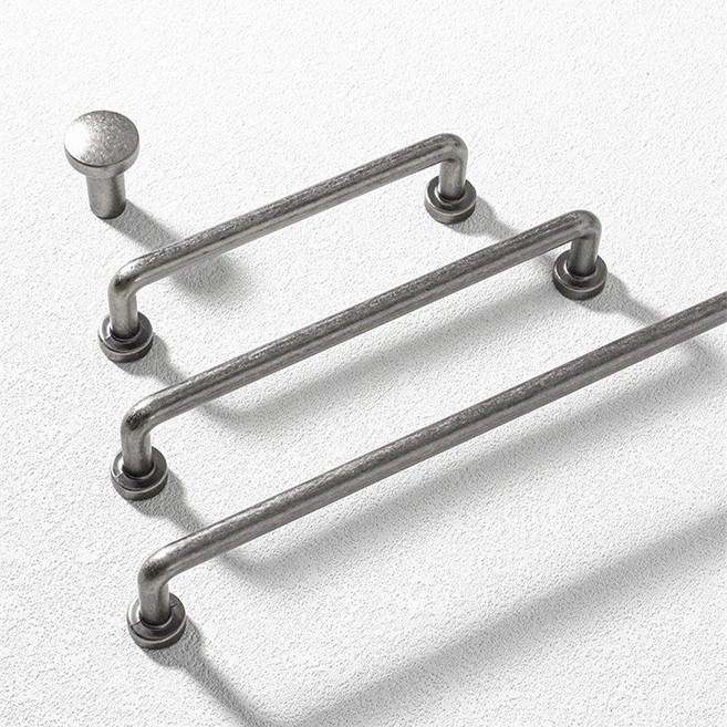 싱크대 손잡이 실버 가구 주방 옷장 손잡이 빈티지 엔틱실버 싱글홀, D. 엔틱실버 20.6cm