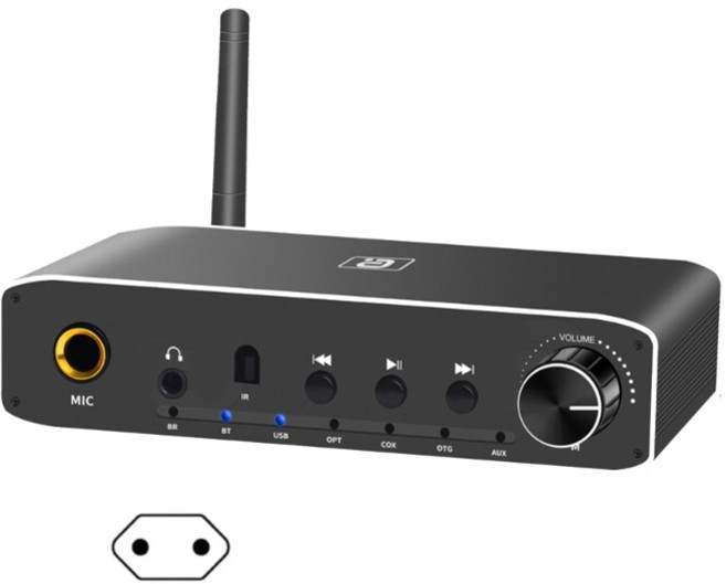 DA310 2 in 1 DAC BT5.3 수신기 동축 광 변환기 플레이어, EU Plug