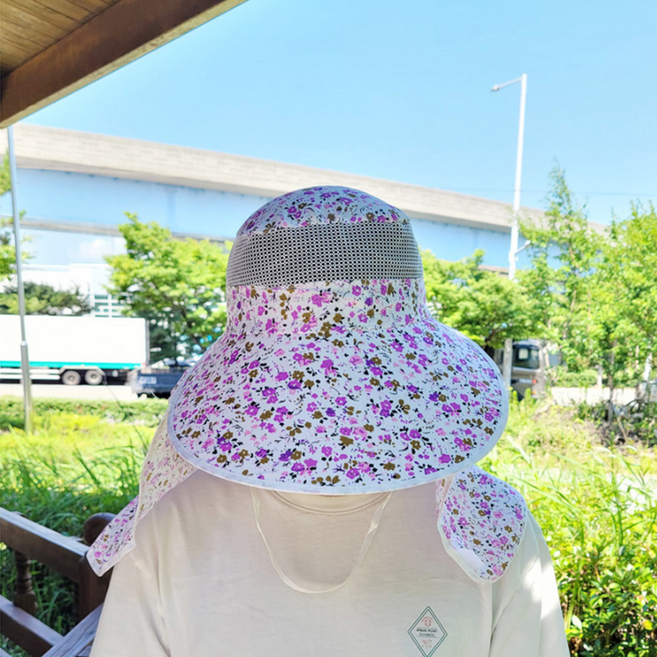 여름용 자외선차단 농사밭일모자 스카프농부모자 언니네산지직송 안은진모자