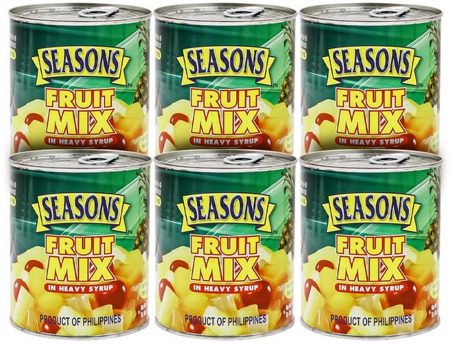 시즌즈후르츠칵테일 6통, 6개, 860g