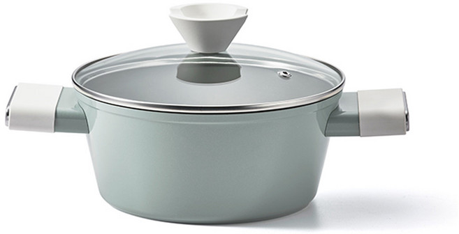 로이첸 그린닷 세라믹 IH 양수냄비 20cm, 단일, 1개