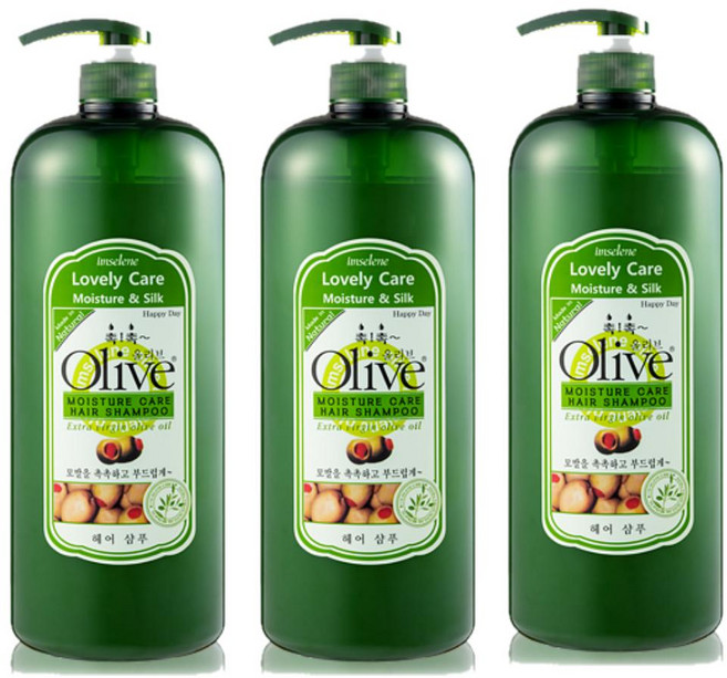 아임세레느 올리브 대용량 샴푸 1500ml, 3개, 1.5L