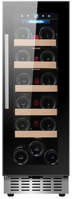 18병 12인치 내장형 쿨러 와인 냉장고 독립형 또는, Bla