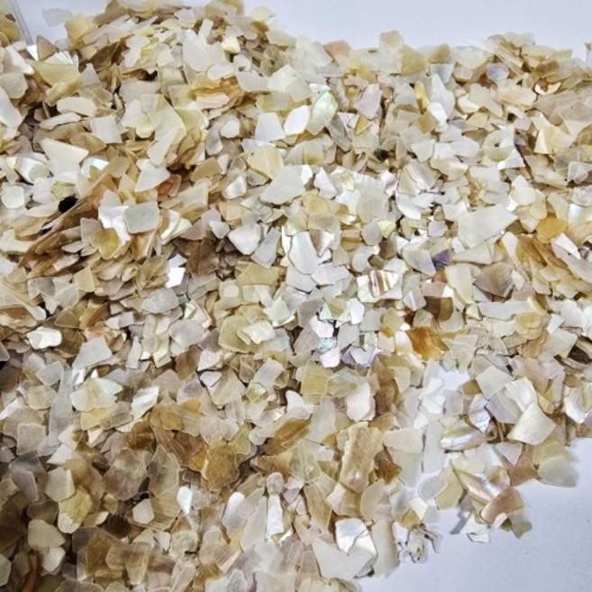 핸디아트 자개공예 부자재 공예재료 칼라 자개조각 1봉지 60g, 1개, 5번 아이보리