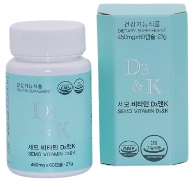 세모 비타민 D3 & K + 사은품 증정, 1개, 60정 - 쿠팡