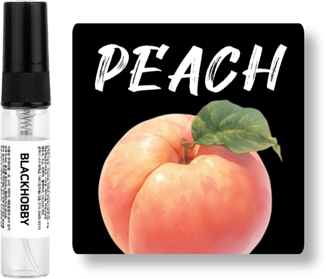 [3+1] 블랙하비 복숭아 베스트 10종 드레스퍼퓸 / 사탕수수 발효 베이스 사용, 1개, 4ml, 461. 피치플라워
