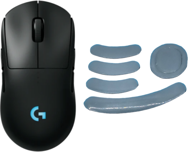 로지텍 마우스 피트 호환 G102 G304 G703 G PRO 지슈라 MX 마스터 애니웨어, 그레이, 지프로 무선 PTFE 스펀지 2층