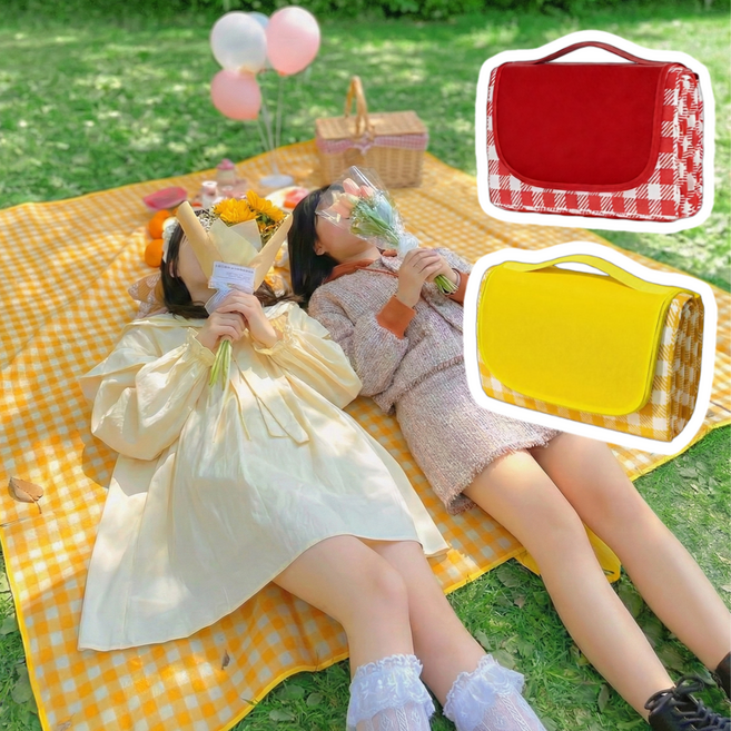 모아넨 도토밍 두꺼운돗자리 방수 두툼한, 체리레드