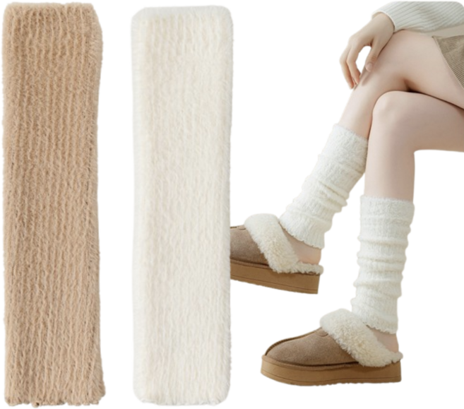 키치그루브 y2k 앙고라 멀티 레그워머 암워머 1+1