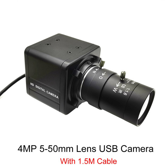 산업용 USB HD 카메라 4MP UVC 유튜브용 F5253 웹캠 5MP 플레이 플러그 비디오 호환 2K IMX335, 2K 5 50mm Camera, 1개