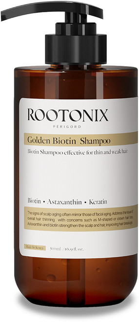 루토닉스 탈모 단백질 비오틴 볼륨 비듬 샴푸, 1개, 500ml