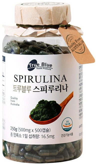 트루블루 스피루리나, 250g, 1개