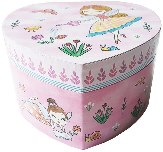 꽃밭에서 해피하트 발레리나 오르골보석함-센과치히로 초등학교 유치원 어린이집 여자아이 소녀 딸 생일선물 키즈 어린이 쥬얼리보석함 뮤직박스 어린이날선물 music box