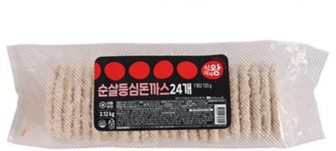 식자재왕 등심돈까스 3.12kg, 1개