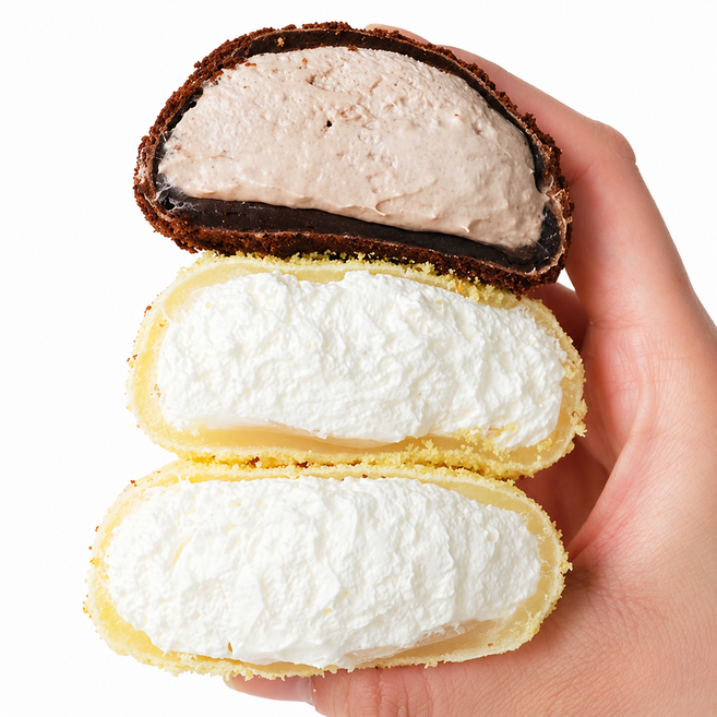 카이막 크림 모찌2+초코 카이막 모찌2+인절미카이막 모찌2 (총390g), 6개, 65g, 카이막 모찌 3개 + 초코 카이막 모찌 3개