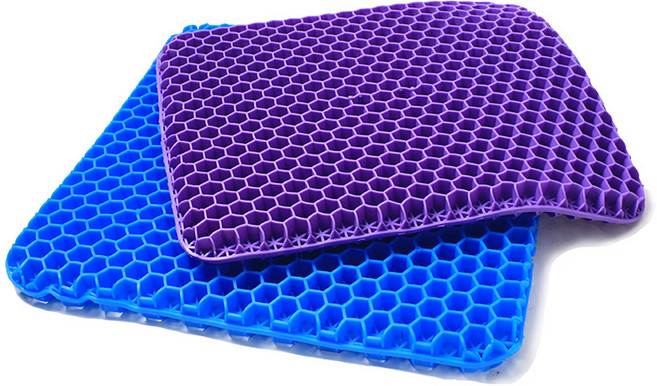허니콤 쿨링 실리콘 젤리 방석 쿨시트 에어셀 벌집 통풍 방석 무중력 젤방석 커버 포함