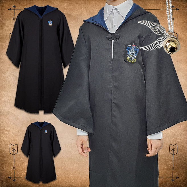 해리포터 키즈 어린이 성인 망토 2종 [스니치 목걸이] 의상 유아 청소년 교복 옷 코스튬 호그와트 코스프레 할로윈 데이 졸업사진 반티
