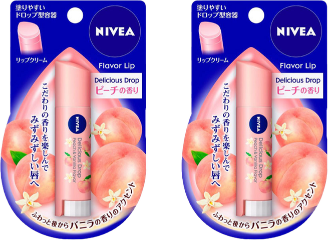 니베아 NIVEA 일본 과일립밤 사과향 3.5g 1초재팬, 2개