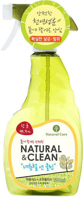 네츄럴코어 강아지 고양이 항균 99.9% 탈취제 네츄럴앤클린, 500ml, 1개