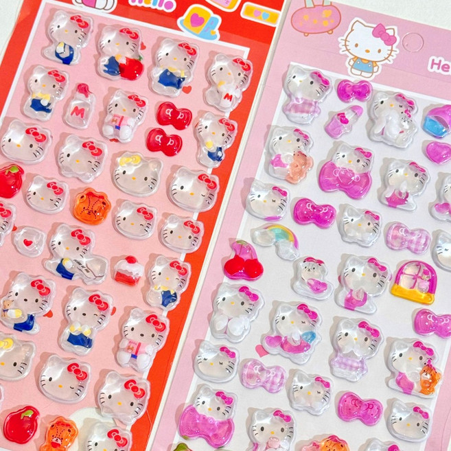 3D 입체 스티커 세트 다꾸 폰꾸 다이어리 꾸미기, 핑크, 1세트