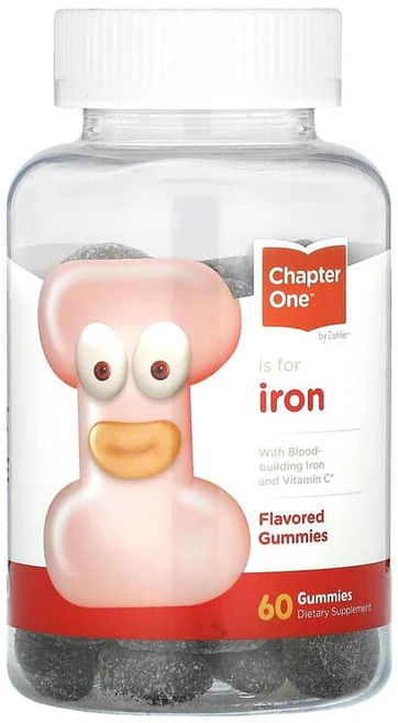 챕터 원 Chapter One 철분 보충제 가향 구미젤리 60개 CTO-04112, 1개 - 쿠팡