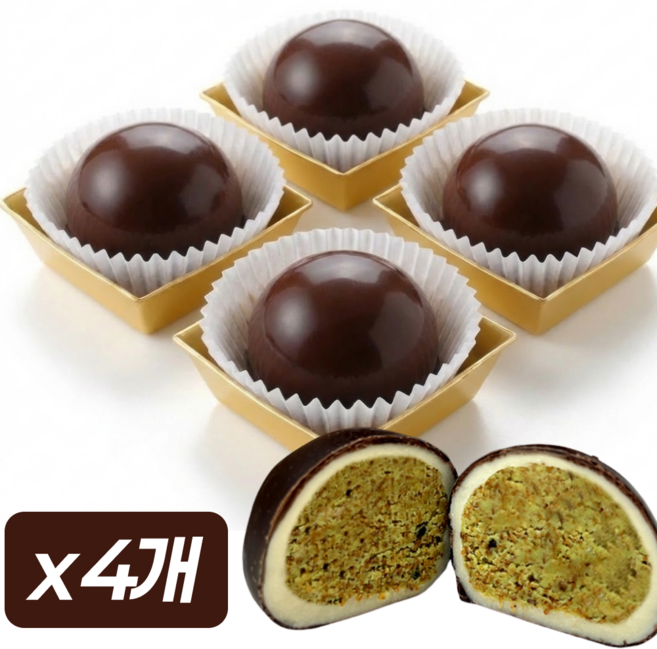 안군농원 두바이 쫀득 쿠키 두쫀쿠, 40g, 4개