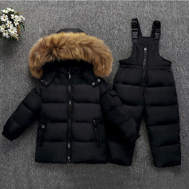 라쿤퍼 유아 오리털 스키복 세트 오리털 함량 최대