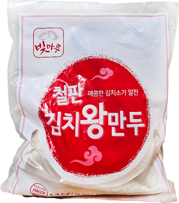 스마일유통 맛있는 철판김치왕만두 업소용군만두, 1개, 1.4kg