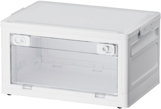 Mocaca 대용량 생활용품 다용도 접이식 수납함, 1개, 투명색