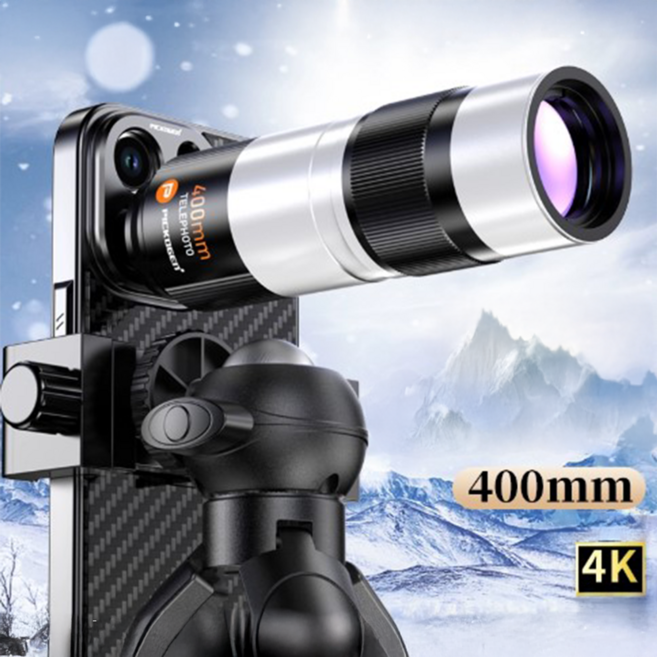 ZOOMLUX 400mm 고배율 아이폰 초망원렌즈 세트 공연장 필수템 스마트폰 망원렌즈, 아이폰16 pro