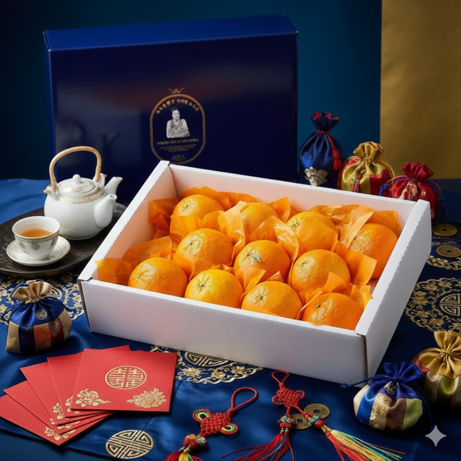 [재구매1위] cs1%미만 최고급 레드향 과일 선물 세트, 1개, 레드향 선물세트 2kg 중대과 (5-12과)