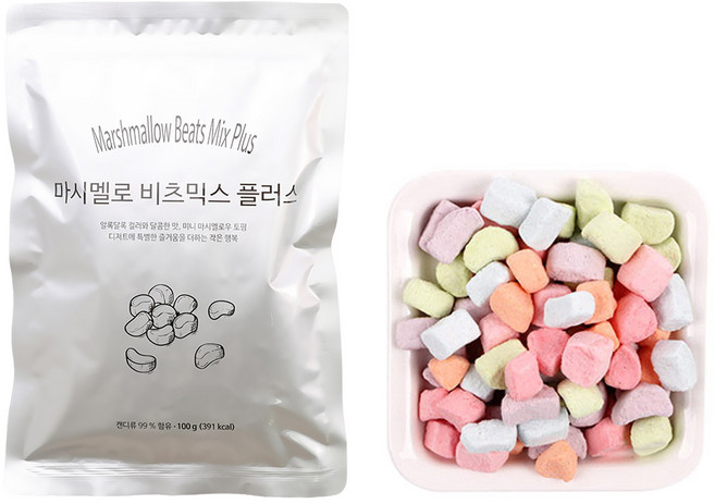[딜라잇가든] 마시멜로 비츠믹스 플러스 100g, 10개