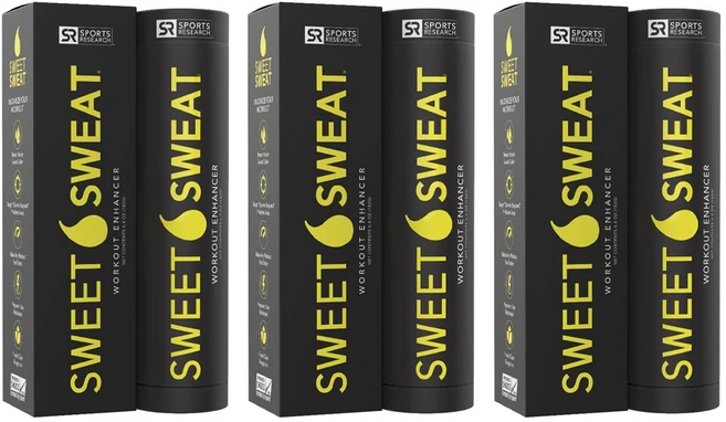 스포츠리서치 스위트 스웨트 워크아웃 인핸서 스틱, 3개, 182g - 쿠팡