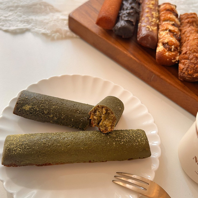 단체선물 답례품 글루텐프리 수제 휘낭시에 디저트 - 녹차 맛 세트, 5개, 40g