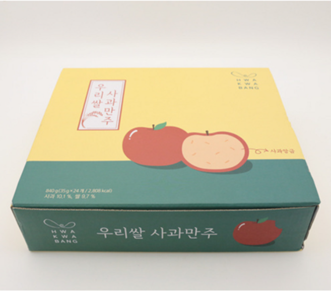 CJ프레시웨이 우리쌀 사과만주, 2박스, 840g