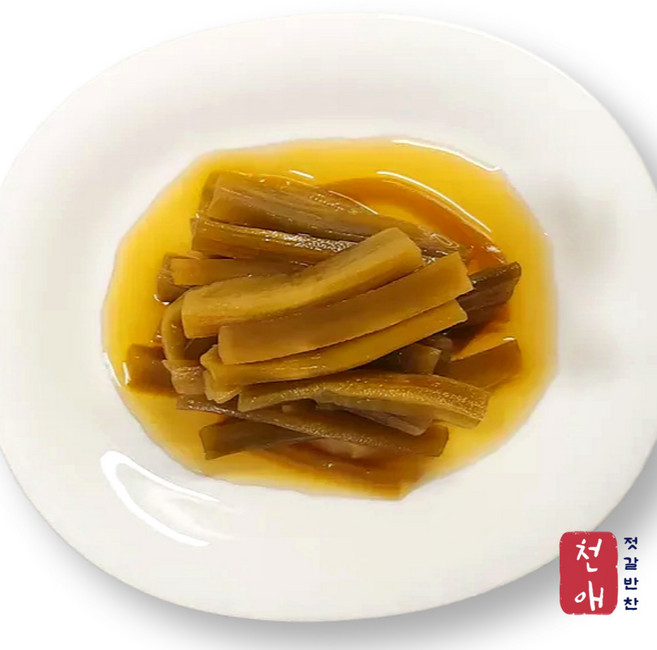 천애푸드 전통 궁채 장아찌 아삭한 밑반찬, 300g