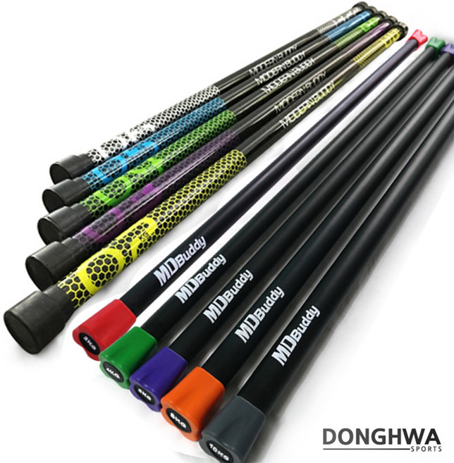 로고웨이트바 무늬웨이트바 에어로빅바 스트레칭바 [동화스포츠 공식 제품], MD-1137 로고웨이트바 10kg, 1개, 그레이, 10kg