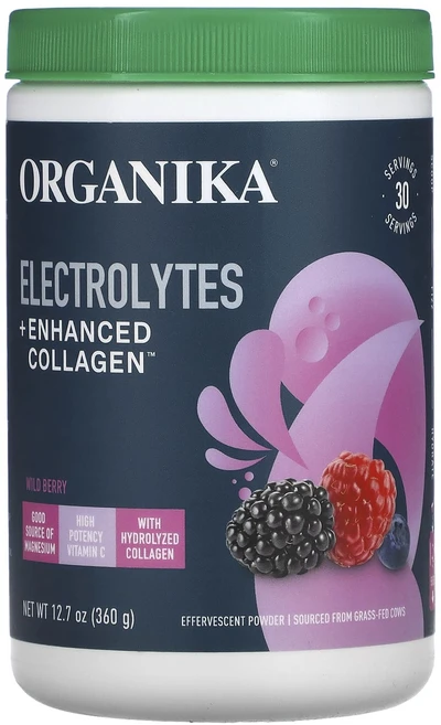 효과가 좋은 Organika 전해질 + Enhanced Collagen 와일드 베리 360g(12.7oz) 최저가격, Organika전해질EnhancedCollagen와일드, 360g, 1개 - 쿠팡