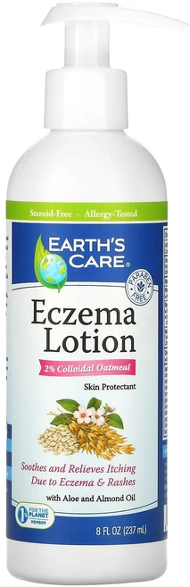 건강챙기세요 Earth's Care 습진 로션 2% 콜로이드 오트밀 237ml(8fl oz) 백살까지오래오래, EarthsCare습진로션2콜로이드오트밀237ml8fl, 1개, 237ml - 쿠팡