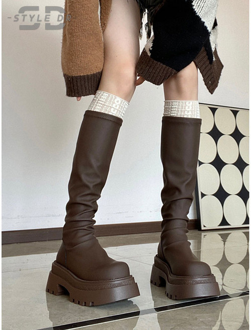 스타일닥터 여성 봄가을 롱부츠 다리길이가 드러나는 캐주얼한 무릎부츠