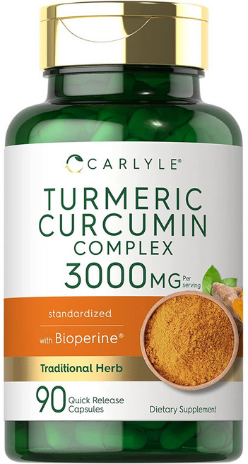 Carlyle curcumin추천 울금 강황 메리바 수용성 커큐민 3000mg 90정, 1개