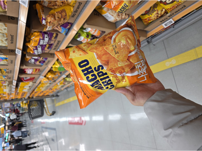 노브랜드 나쵸칩 체다치즈맛, 155g, 8개