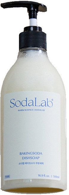 소다랩 국산 고농축 베이킹소다 저자극 친환경 유아 어린이 주방 세제 1종, 1개, 500ml