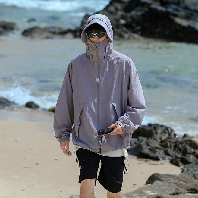 防曬衣女防水透氣防曬服戶外防紫外線涼感防曬上衣外套男, L