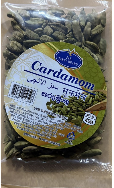 소두구 커다먼씨 cordamon cardamon cardamom 코다몬 seed 할랄 halal, 1개, 40g