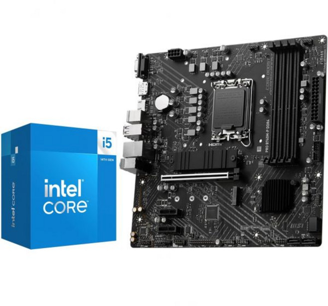 마이크로 센터 CPU 마더보드 세트 - 인텔 코어 울트라 7 265K 20코어 언락 데스크탑 프로세서와 MSI PRO Z890-P WiFi ProSeries LGA 1851 A, i5-14400+MSI PRO B760M-P D4