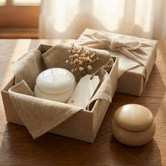 액운 쫓는 미니 소금 팥 단지 풍수지리 복 항아리, 1개