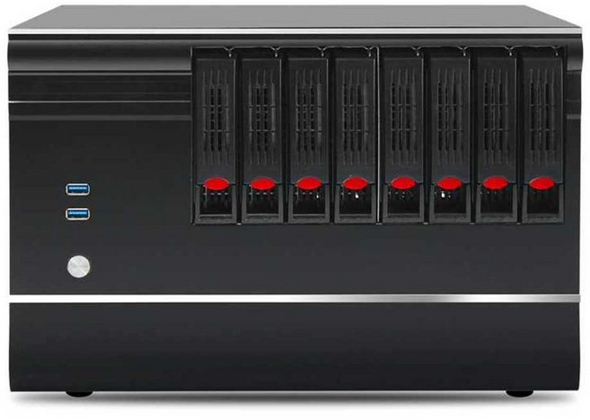 나스서버 케이스 NAS 8베이 하드디스크 네트워크 샷시, 1개