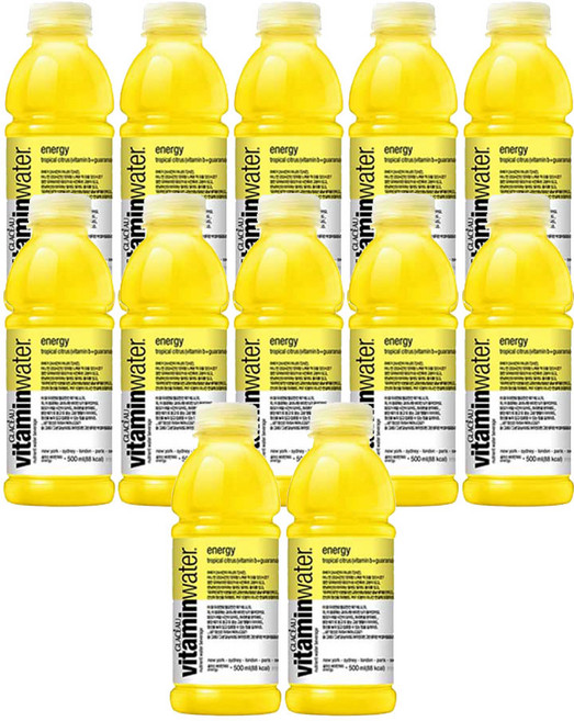 글라소 비타민워터 에너지, 500ml, 12개